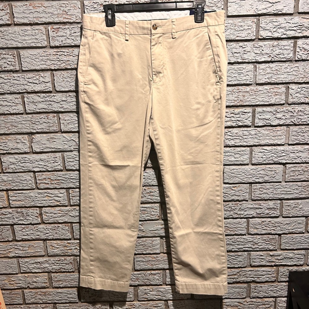 Polo Ralph Lauren Mens Stretch Straight Fit Chino Pants Tan Khaki 32x30